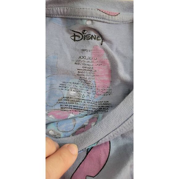Disney Stitch Allover Cropped Juniors Tee XXL - Picture 4 of 4
